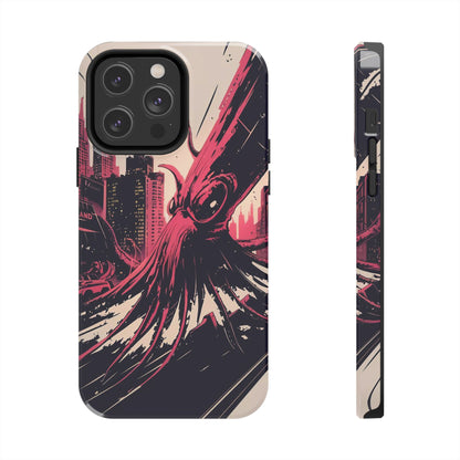 Kraken Rampage Cityscape Tough Phone Case