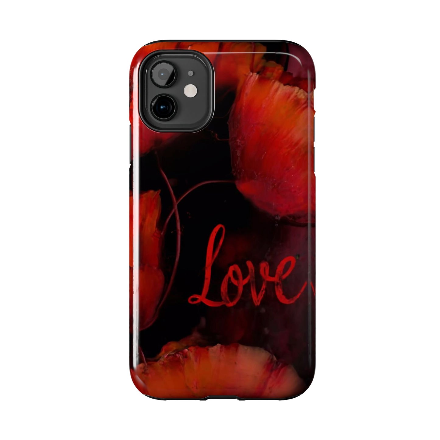 Crimson Love Blossoms Tough Phone Case