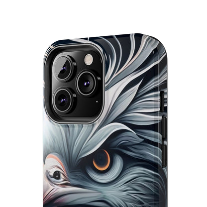 AviarySwirls Monochrome Bird Tough Phone Case