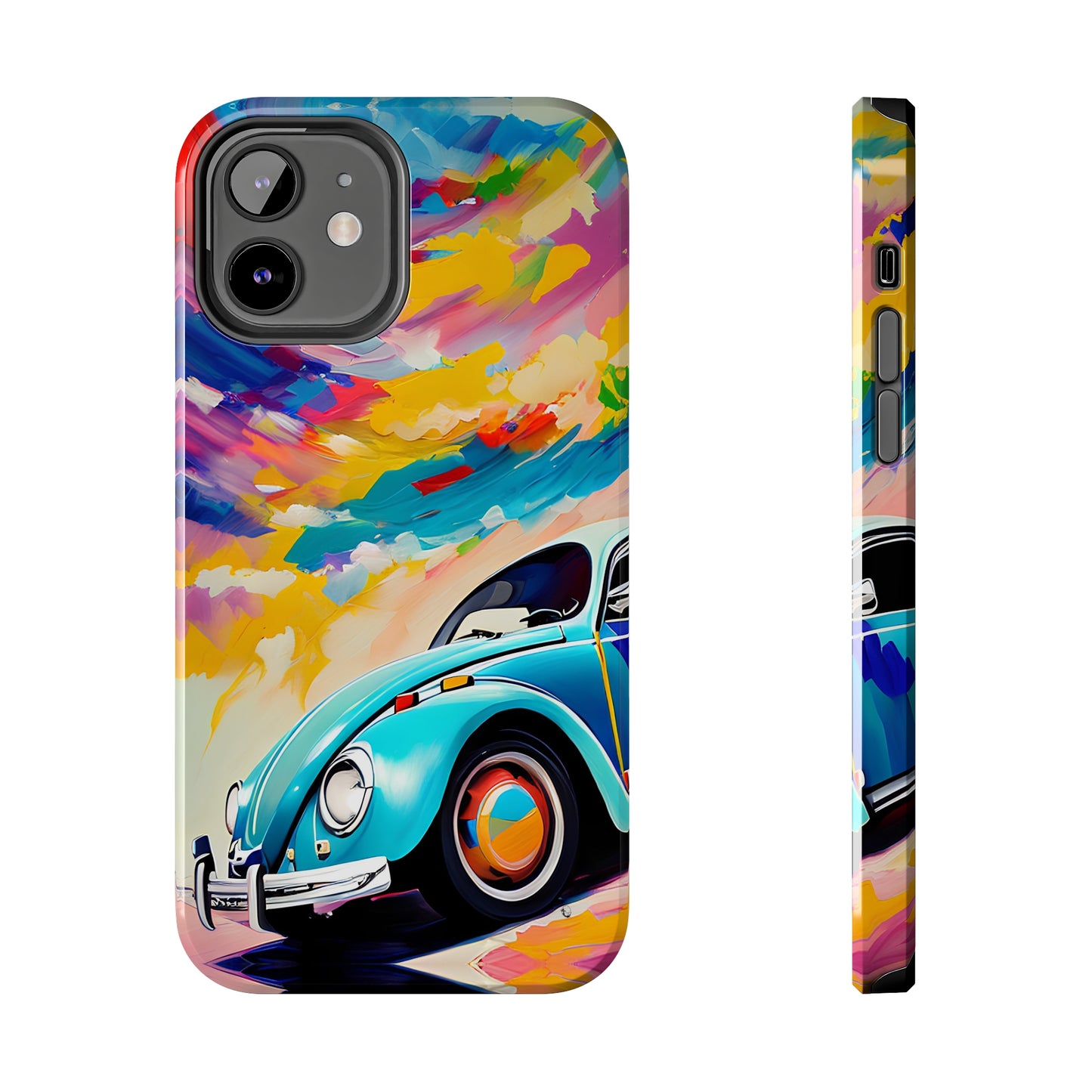 Painted Blue VDub Beetle - Tough Phone Case