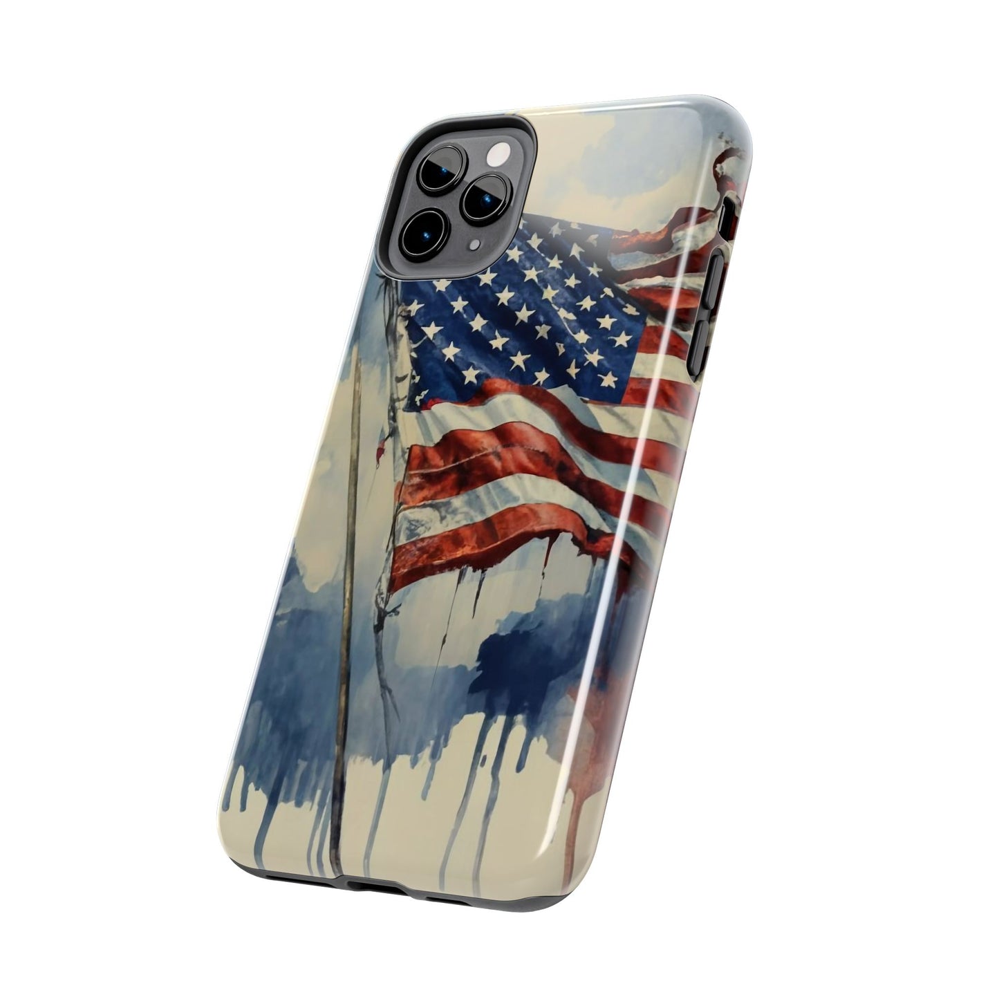 Tattered Glory American Flag Tough Phone Case