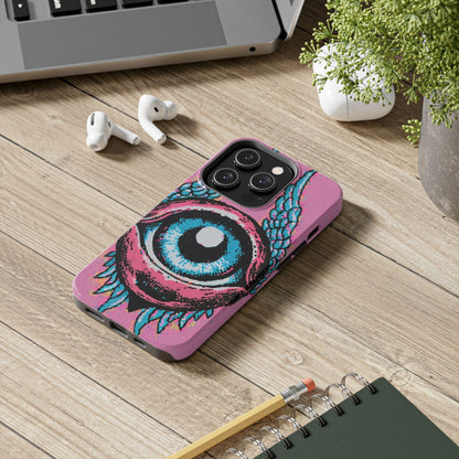 Halftone Horizon Eyeball iPhone Case