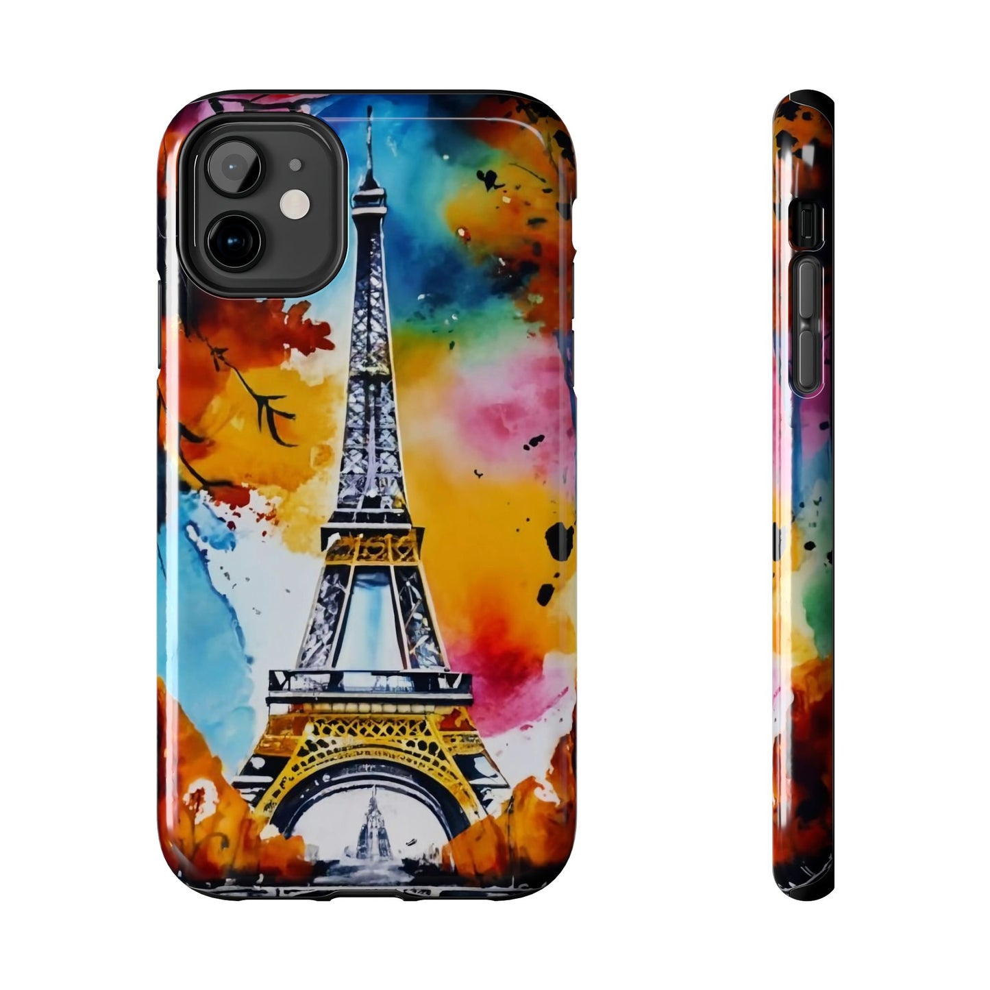 Vibrant Twilight Eiffel Defender Case