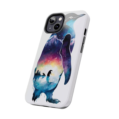 Arctic Majesty Penguin Tough Phone Case