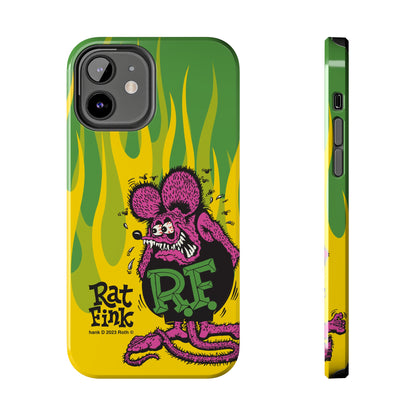 Fink Flames - Yellow/Green - Tough Phone Case