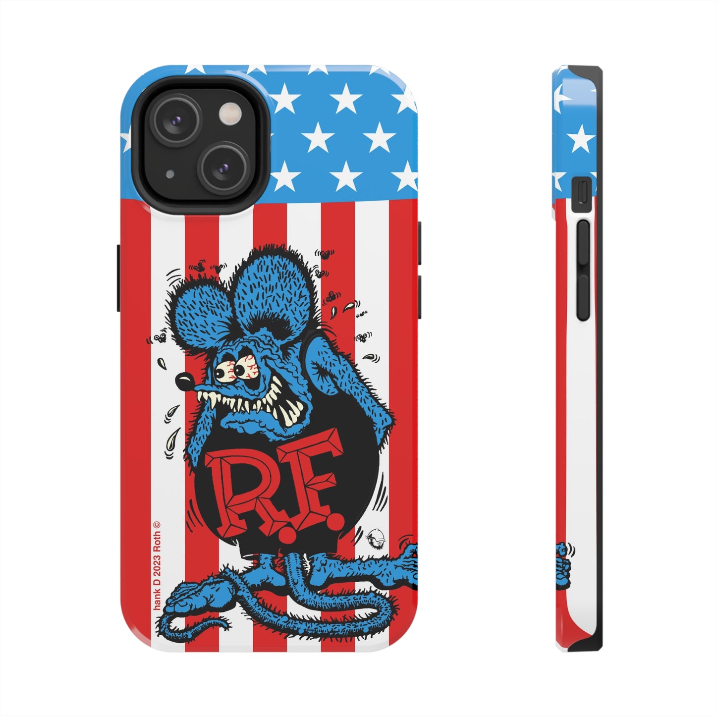 Red, White and Fink - Tough Phone Case