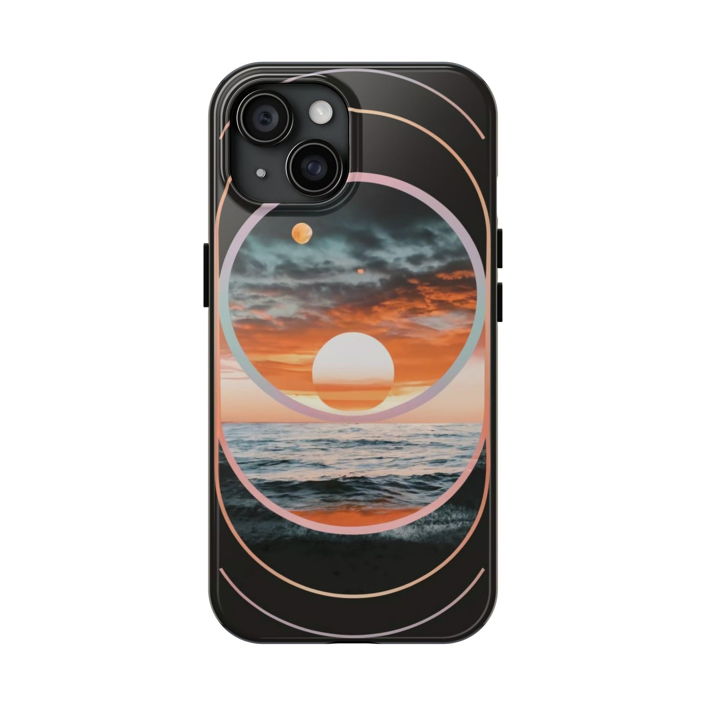 Fusion Sunset Abstract Art Tough Phone Case