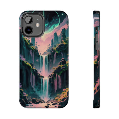 Moonfall Cascades Night View Tough Phone Case