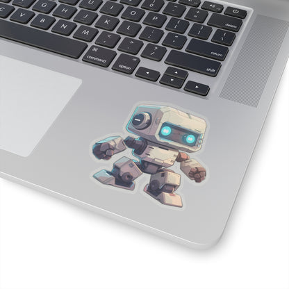 Off-White Blocky Robot Vinyl Sticker