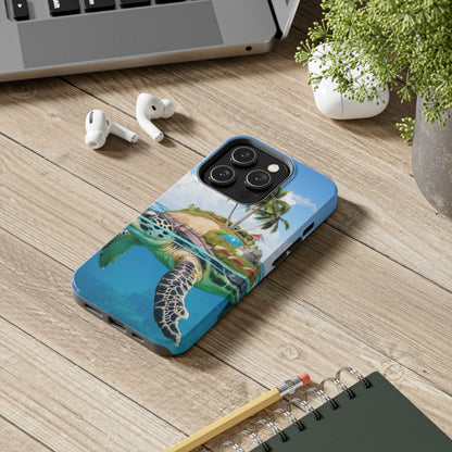 Island Turtle Ocean Adventure Tough Phone Case