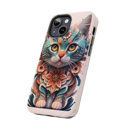 Floral Feline Armor Case