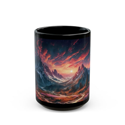 Futuristic Twin Planets Mug