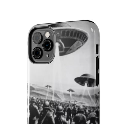 RetroWar UFO Encounter Tough Phone Case
