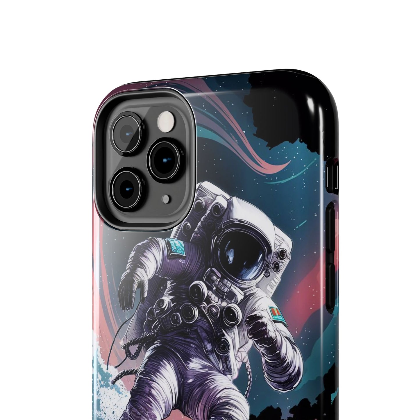 Cosmic Crest Astronaut Wave Rider Tough Phone Case