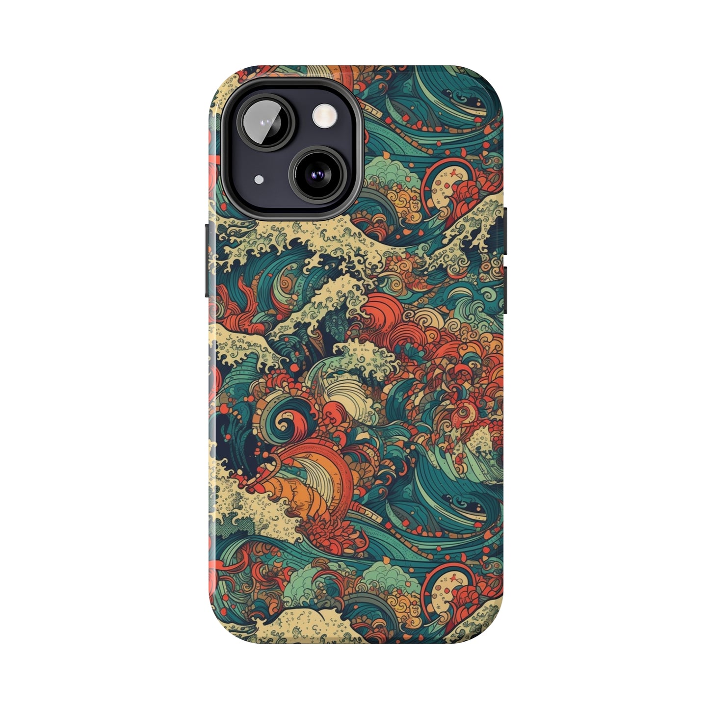 Multi-Hued Swirls - Wave of Colors - Tough Phone Case