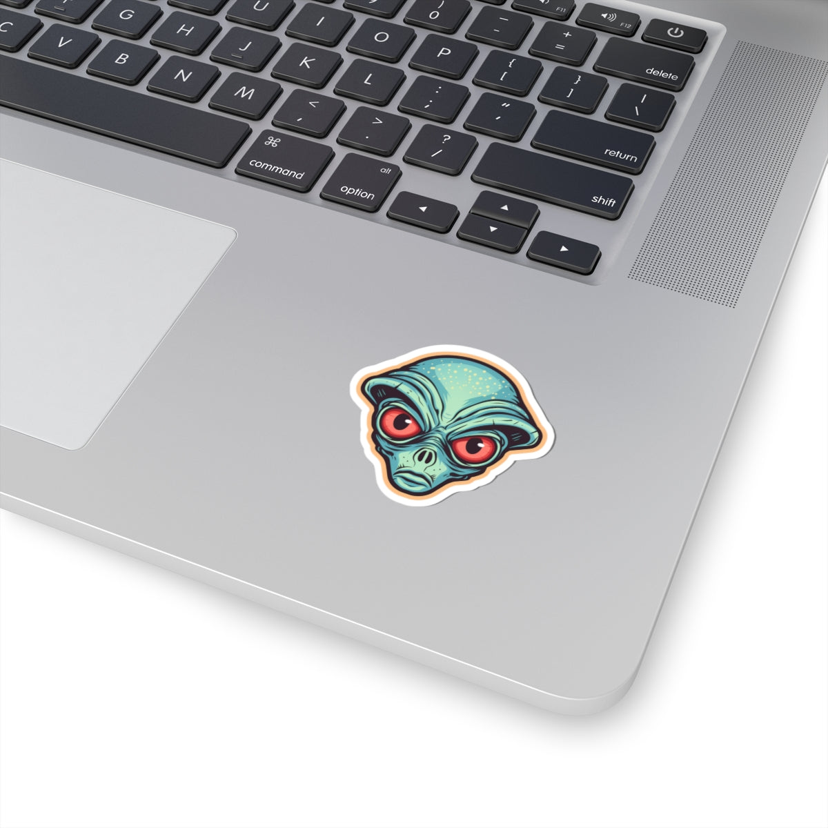 Mystic Green Alien Head Vinyl Sticker