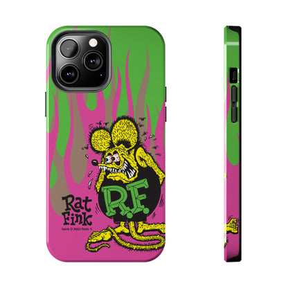 Fink Flames - Pink/Green - Tough Phone Case