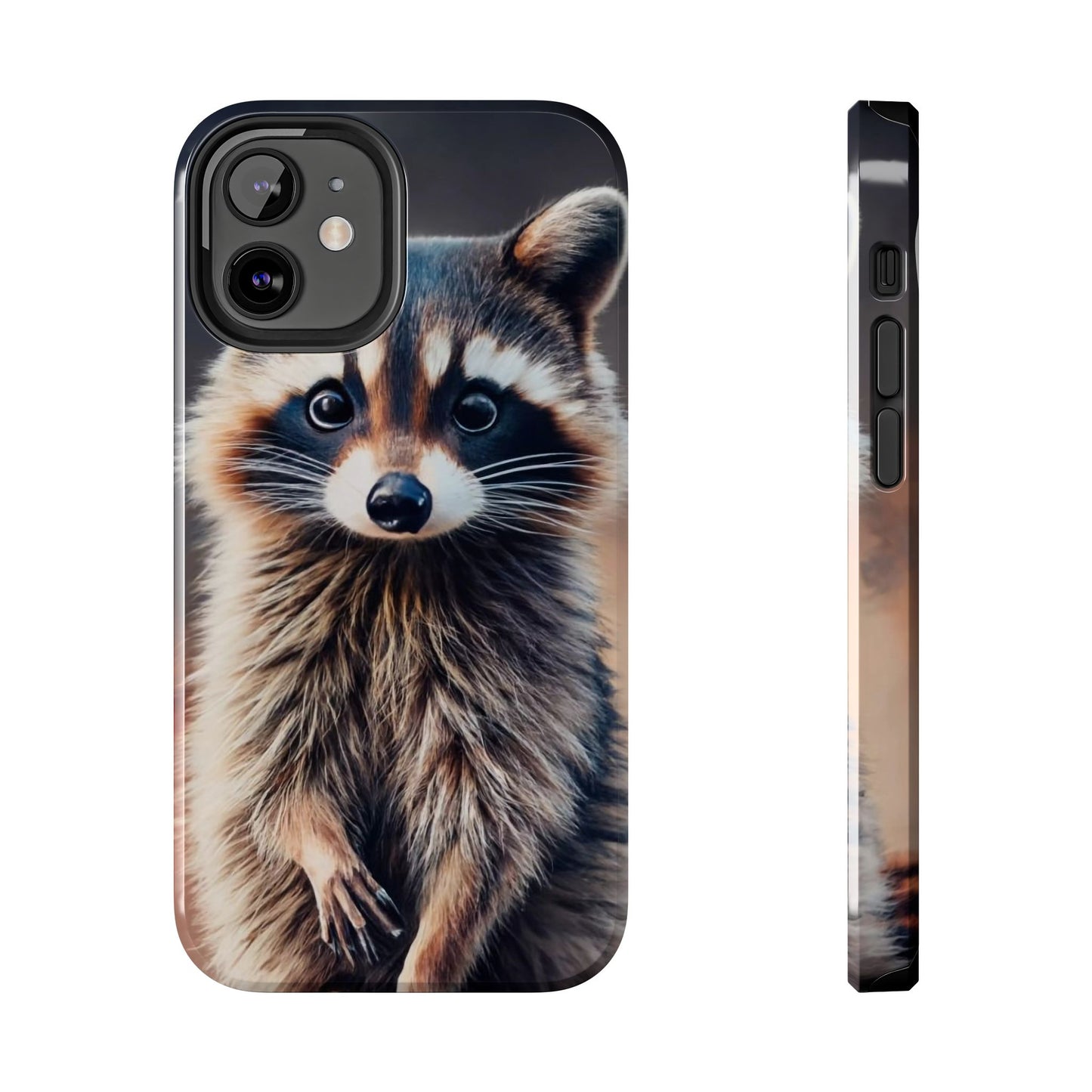 Abstract Raccoon Charm Tough Phone Case