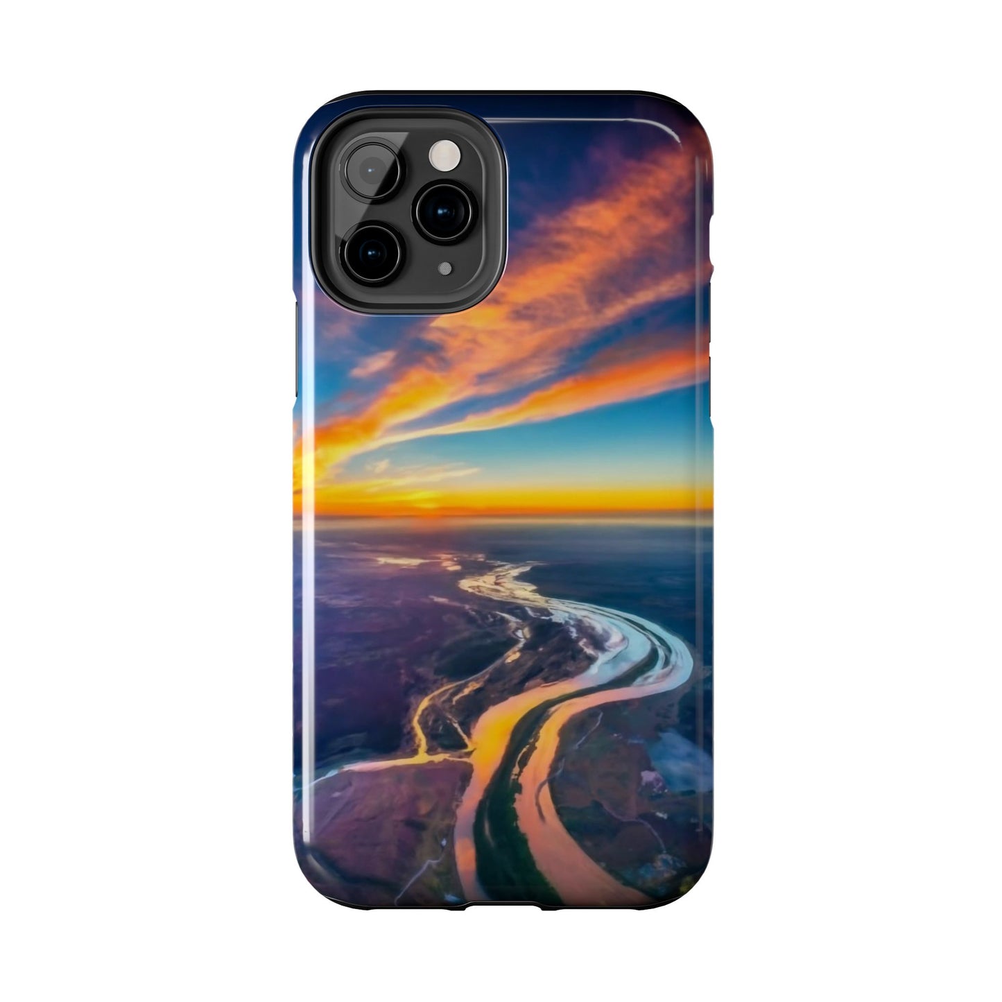 Celestial Sunset Earth View Tough Phone Case