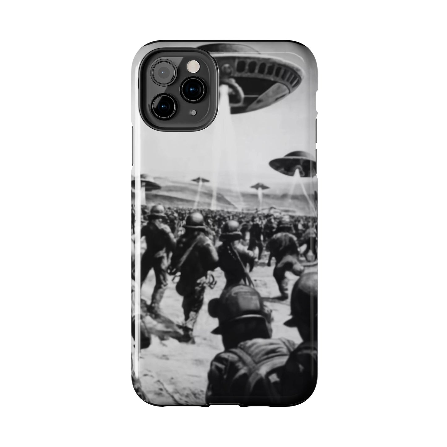 RetroWar UFO Encounter Tough Phone Case