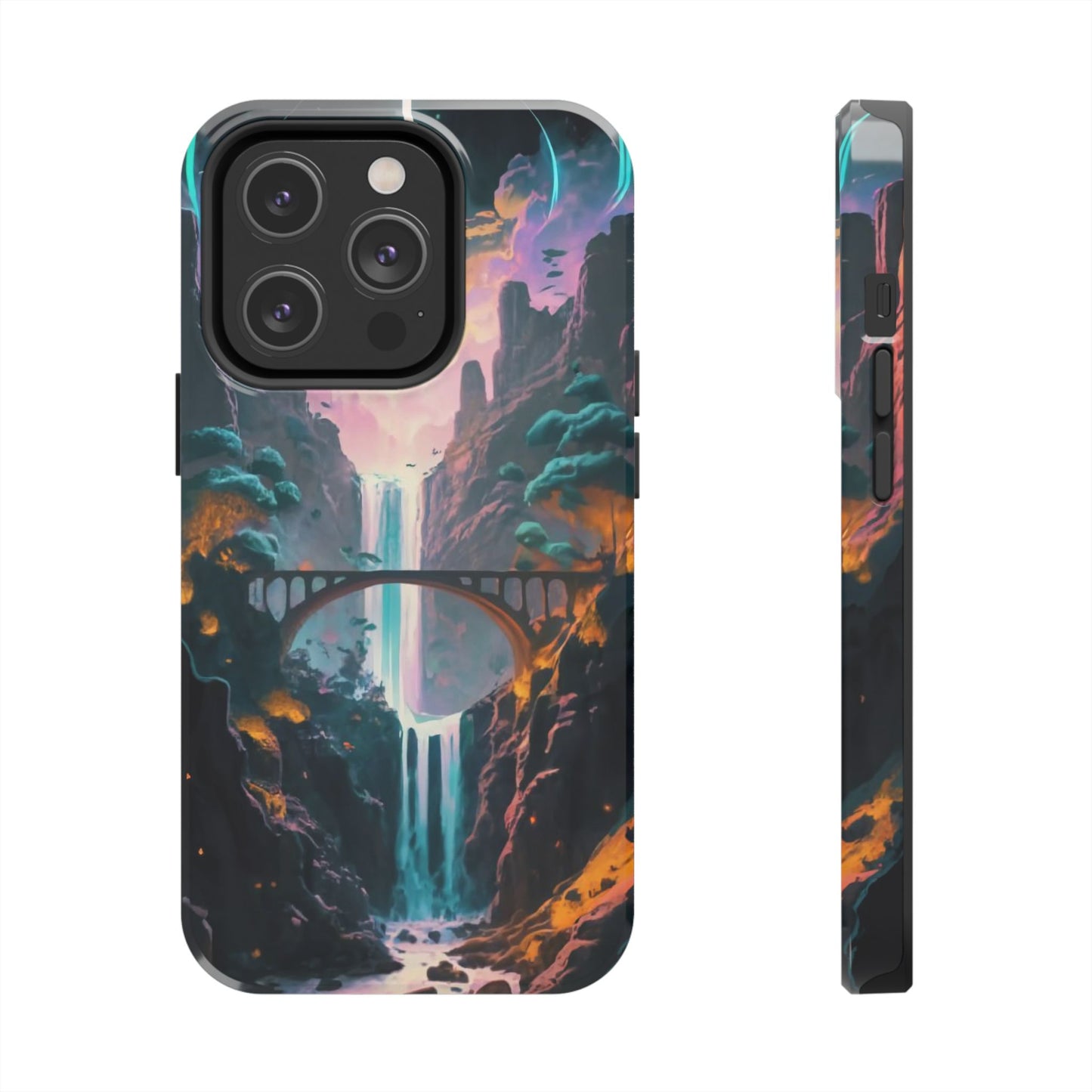 Midnight Cascade Blue Moon Tough Phone Case