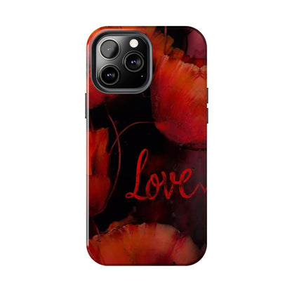 Crimson Love Blossoms Tough Phone Case