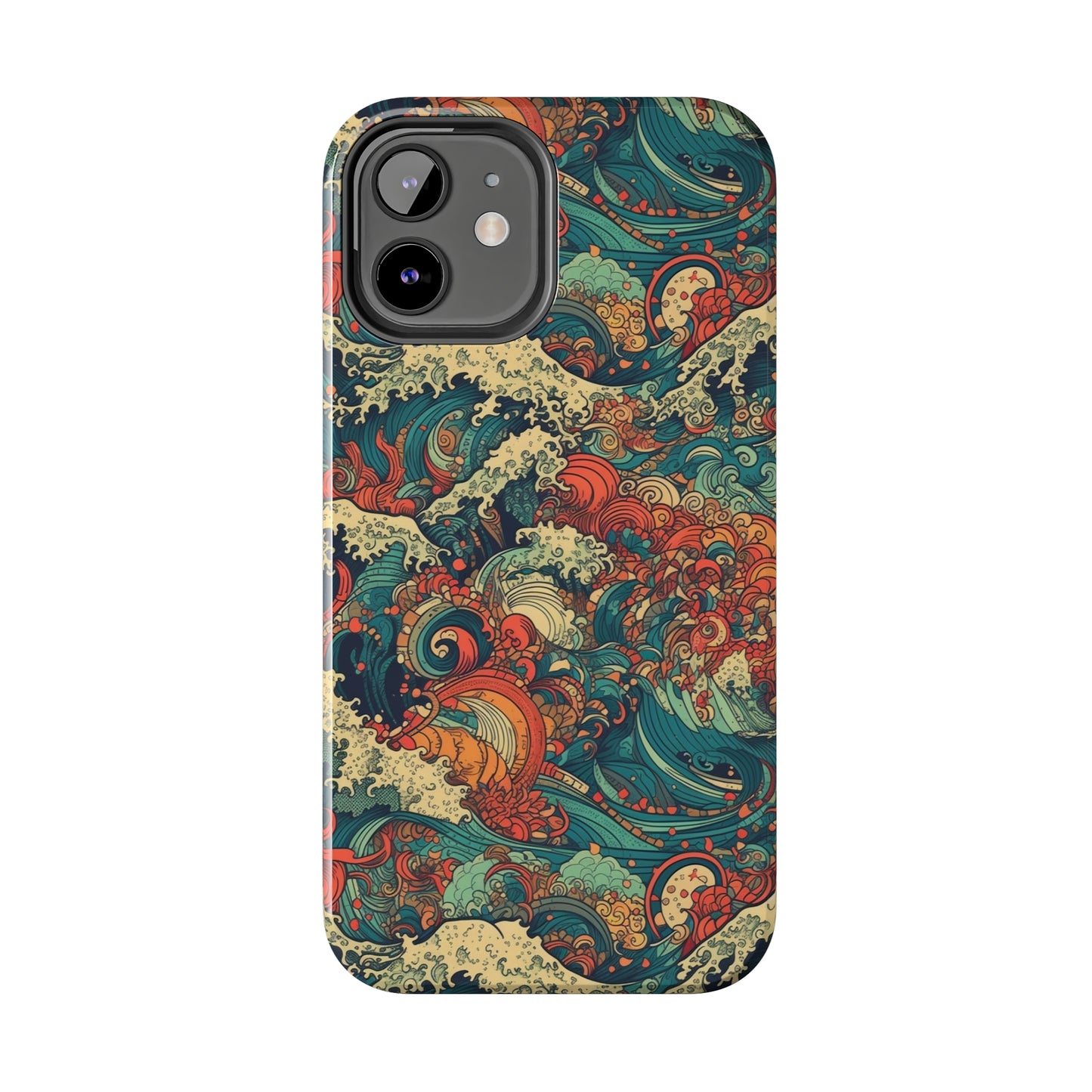 Multi-Hued Swirls - Wave of Colors - Tough Phone Case