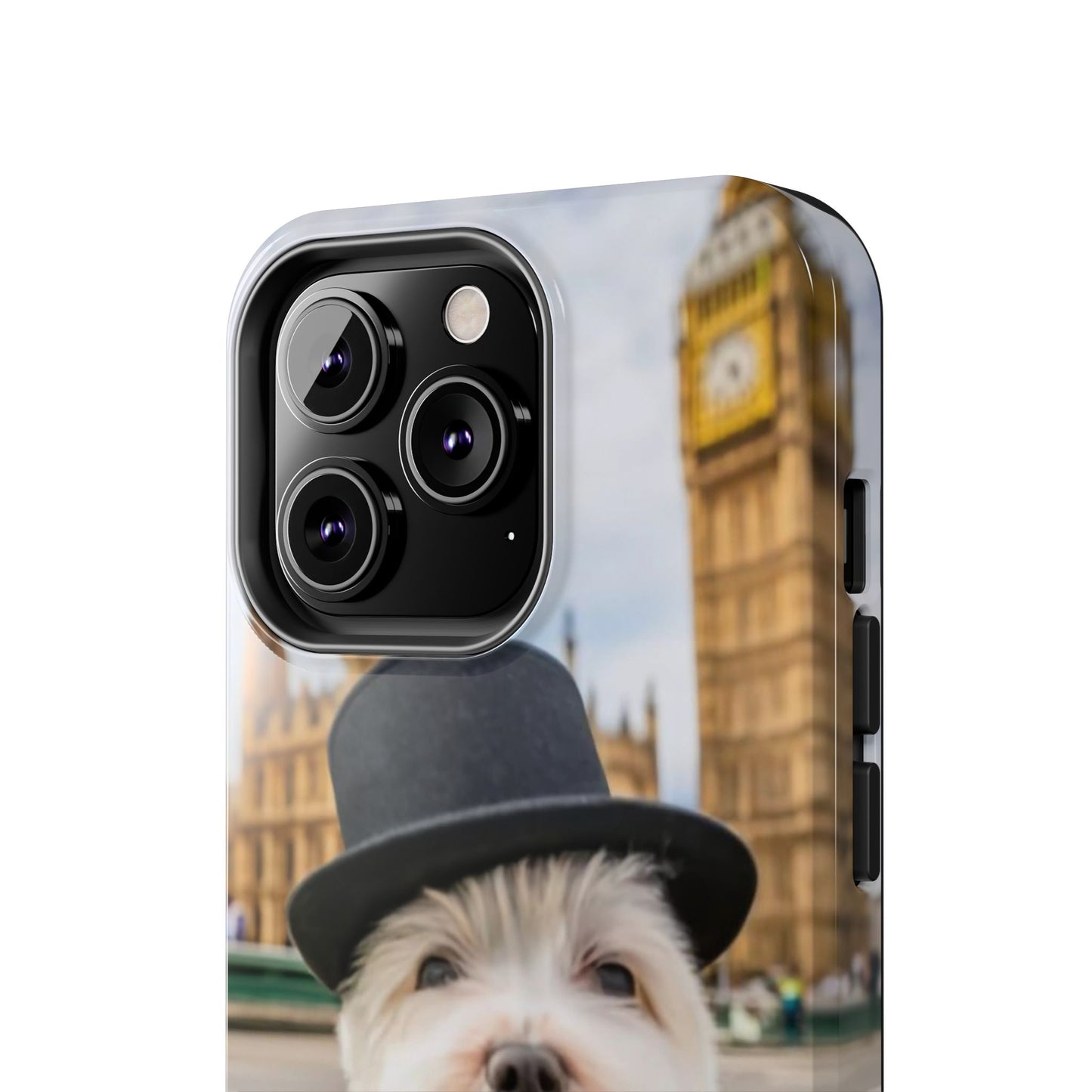 Dapper Maltese Selfie at Big Ben Tough Phone Case