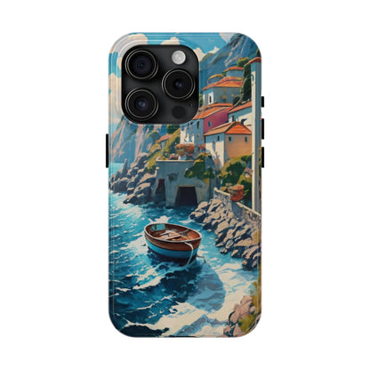 Coastal Dreamscape Boat Tough Phone Case