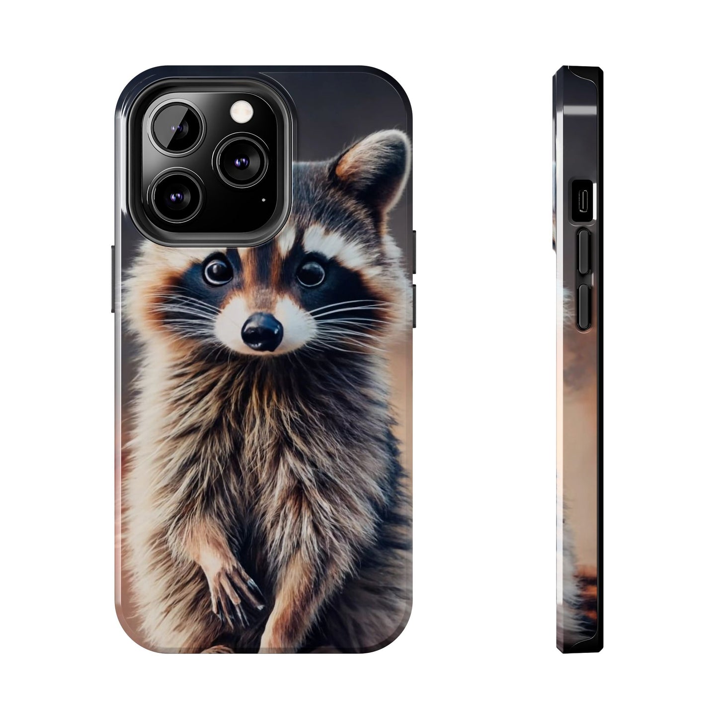 Abstract Raccoon Charm Tough Phone Case