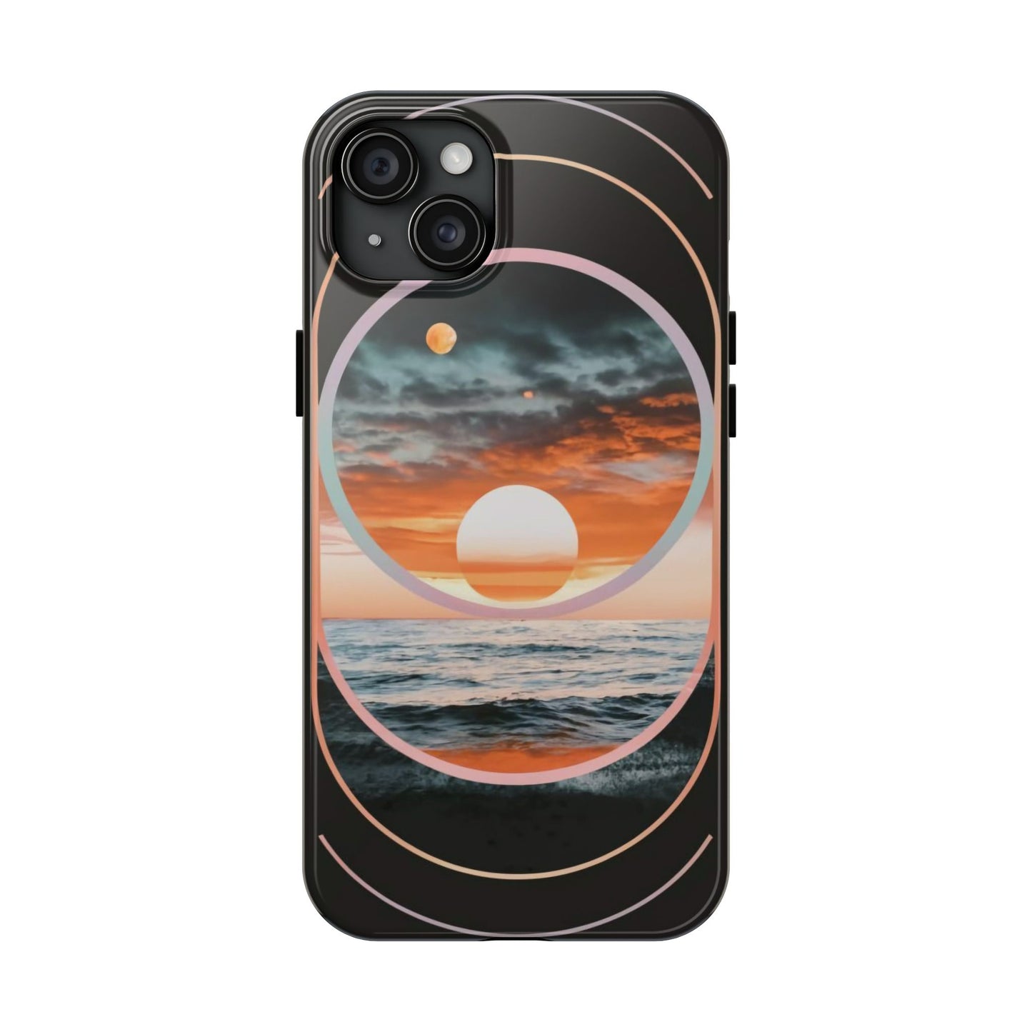 Fusion Sunset Abstract Art Tough Phone Case