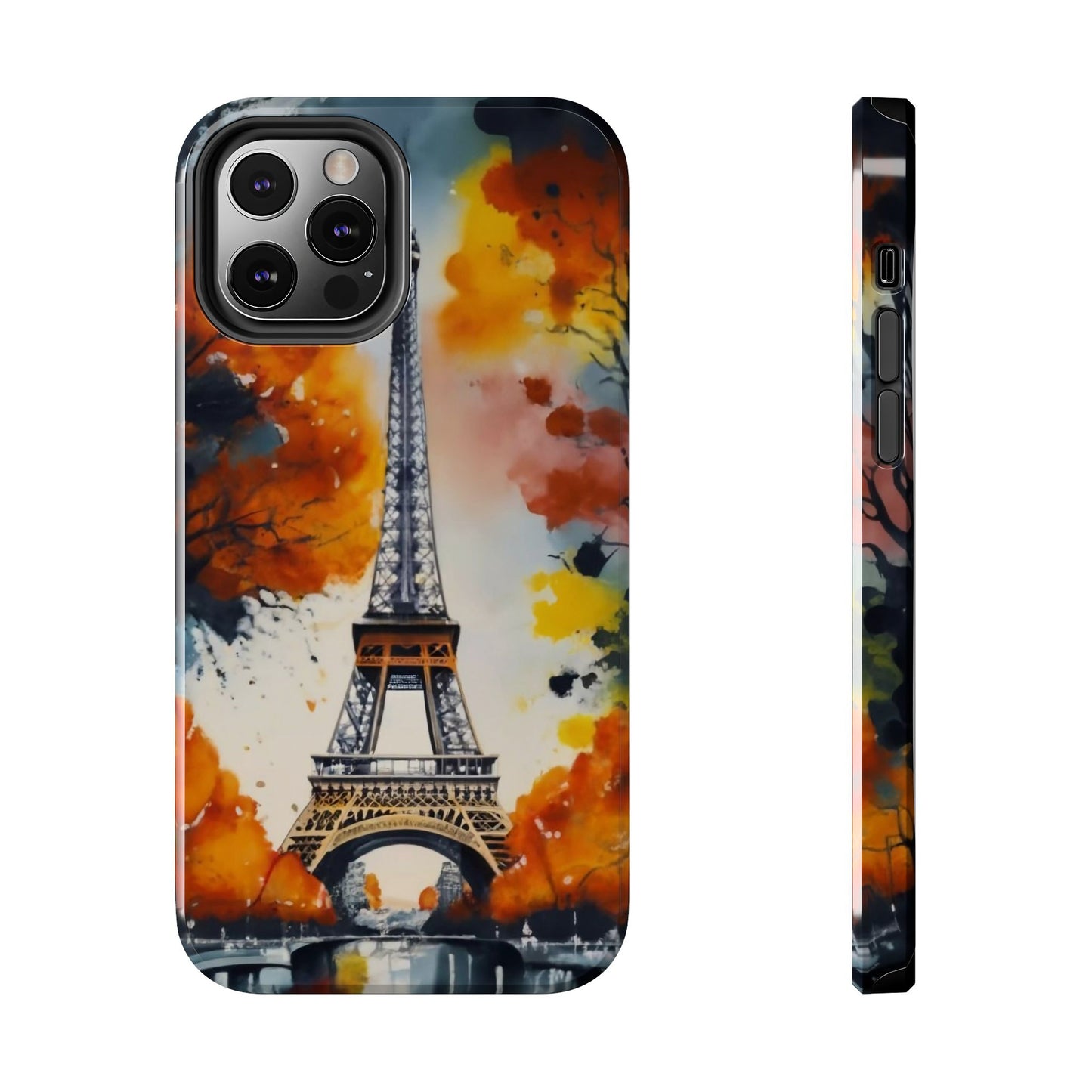 Watercolor Eiffel Twilight Defender Case