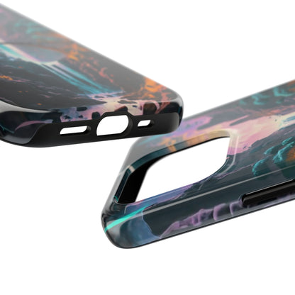 Midnight Cascade Blue Moon Tough Phone Case