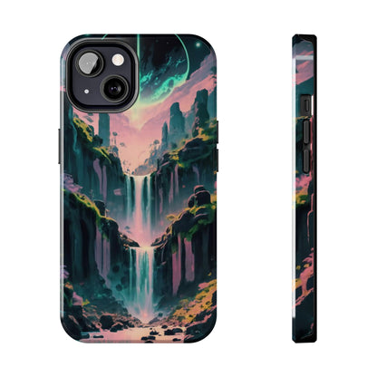 Moonfall Cascades Night View Tough Phone Case