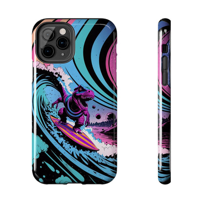 Cosmic T-Rex Surfer Adventure Tough Phone Case