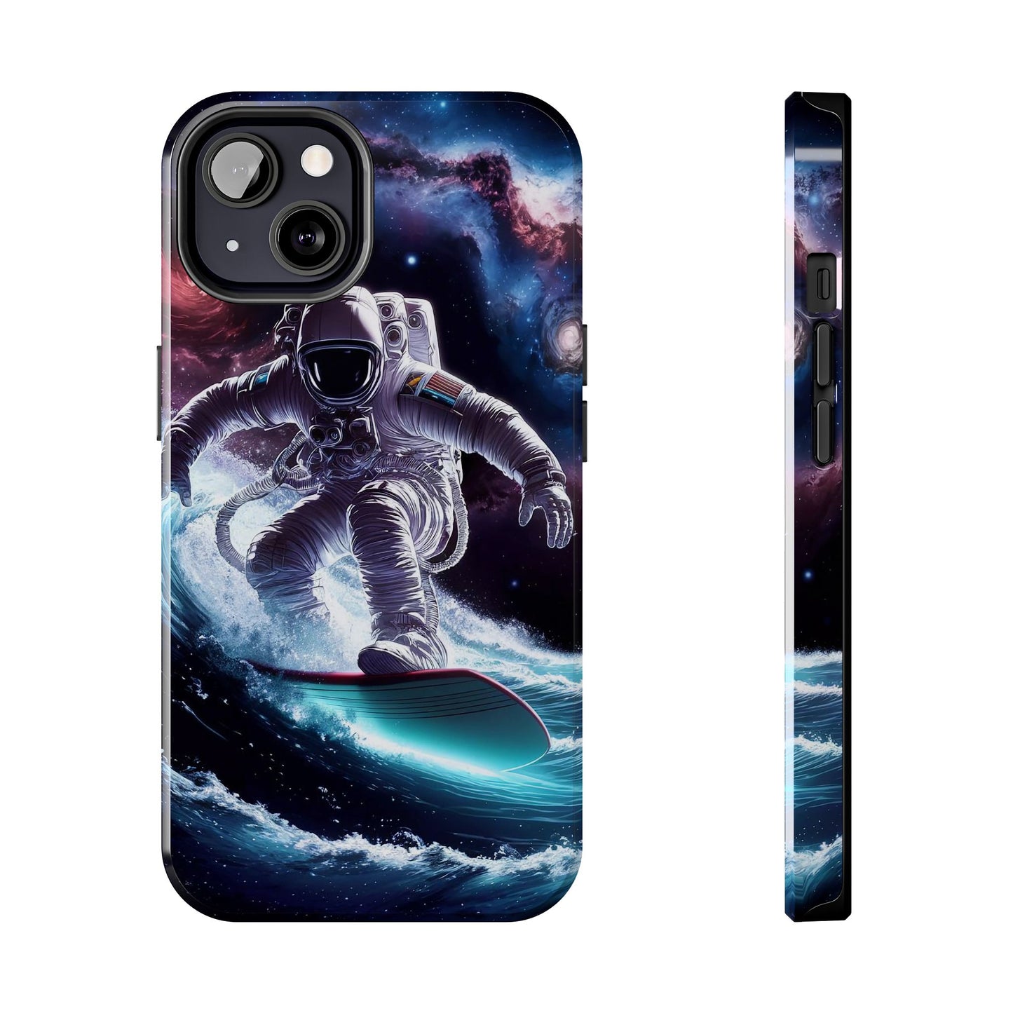 Galactic Wave Rider Astronaut Tough Phone Case