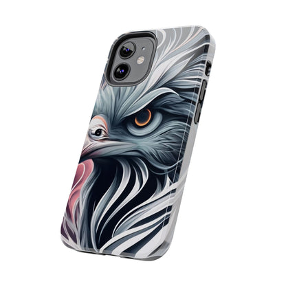 AviarySwirls Monochrome Bird Tough Phone Case