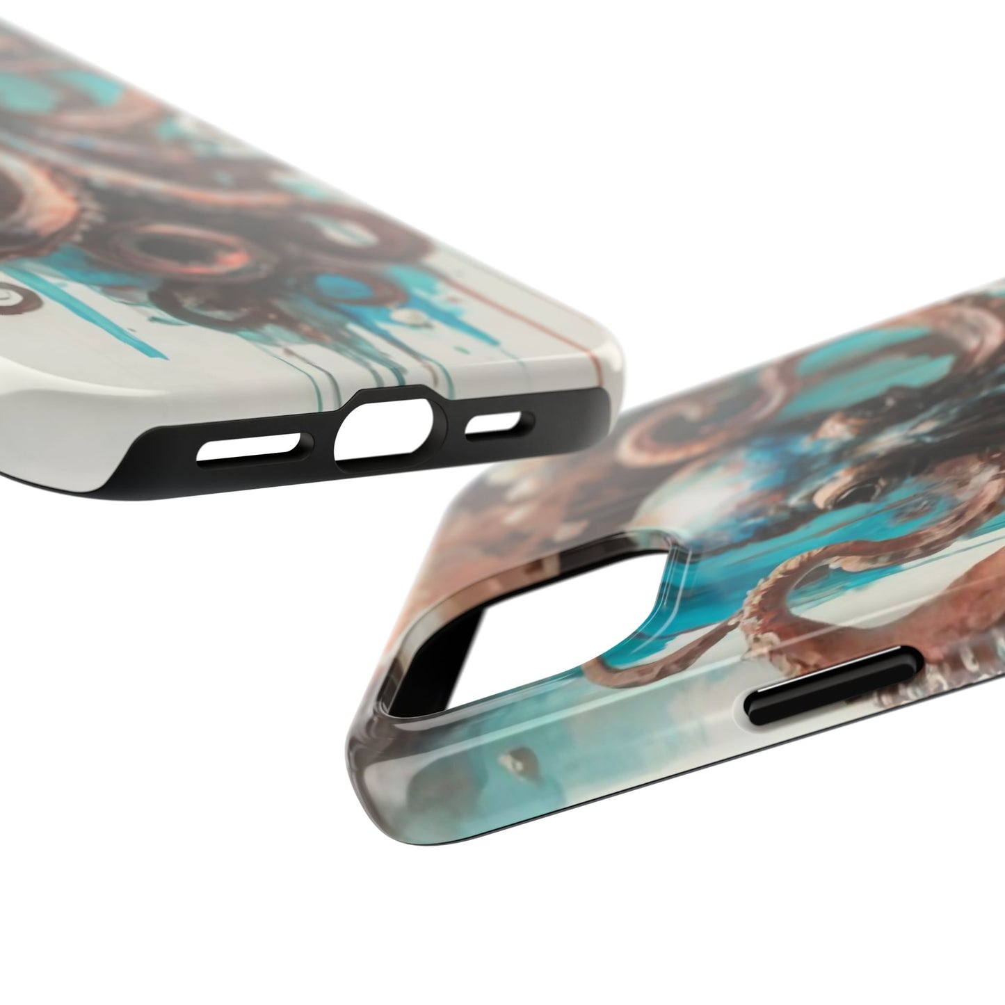 Serene Octopus Watercolor Tough Phone Case
