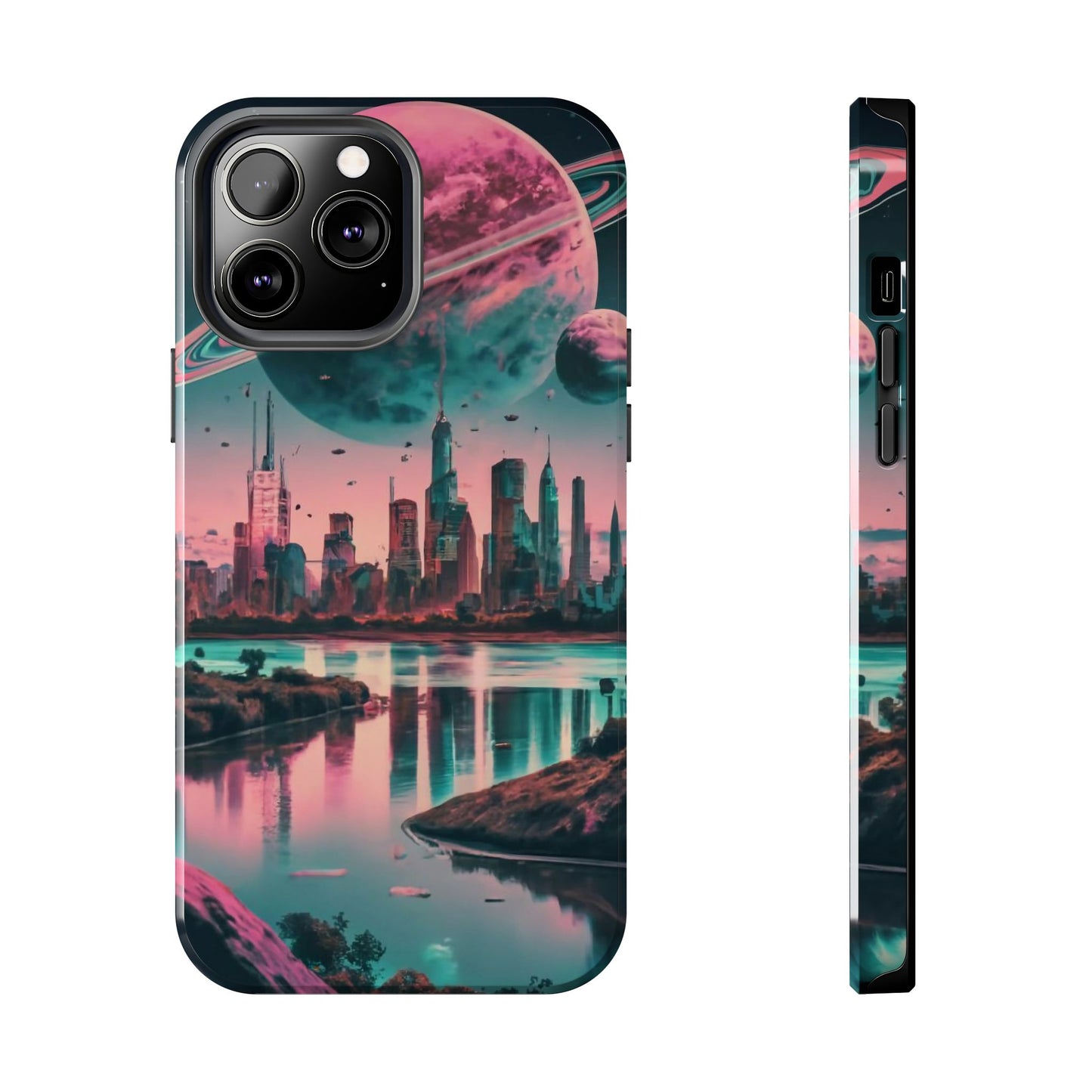 Celestial Cityscape Aerial View Tough Phone Case