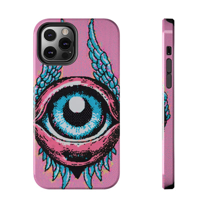 Halftone Horizon Eyeball iPhone Case