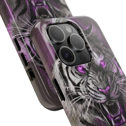 Enigmatic Hunter Tiger Sketch Tough Phone Case