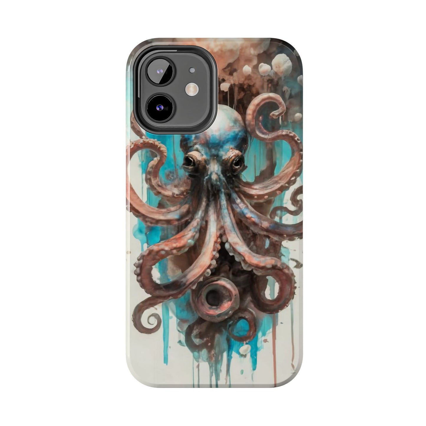 Serene Octopus Watercolor Tough Phone Case