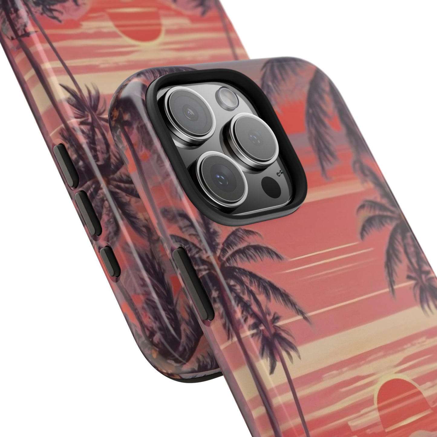 Sunset Serenity Palm Shore Tough Phone Case