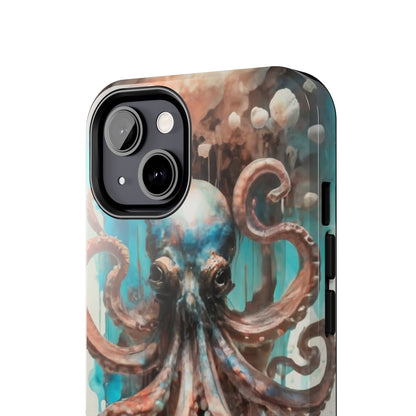 Serene Octopus Watercolor Tough Phone Case