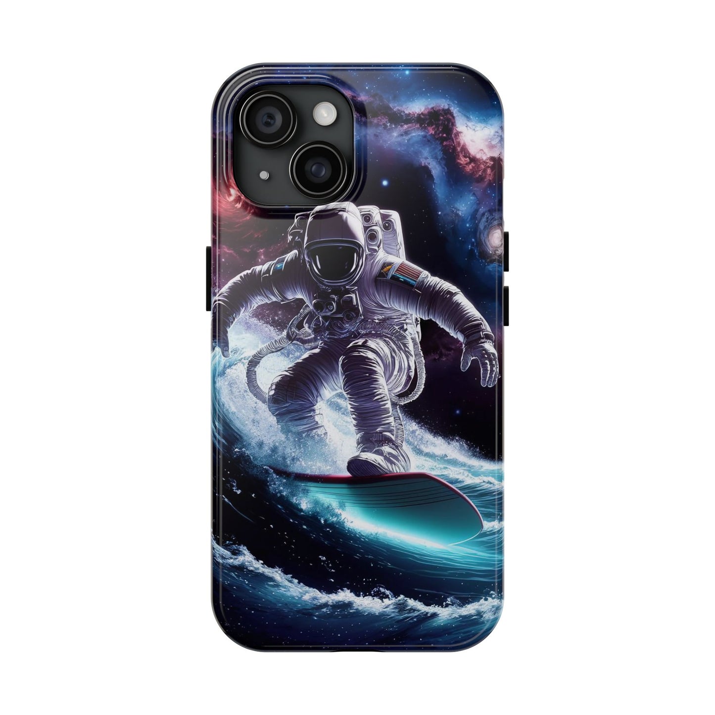 Galactic Wave Rider Astronaut Tough Phone Case