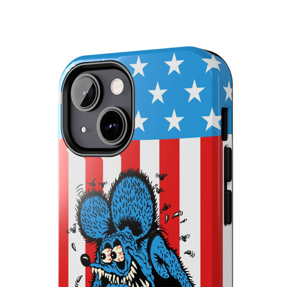 Red, White and Fink - Tough Phone Case