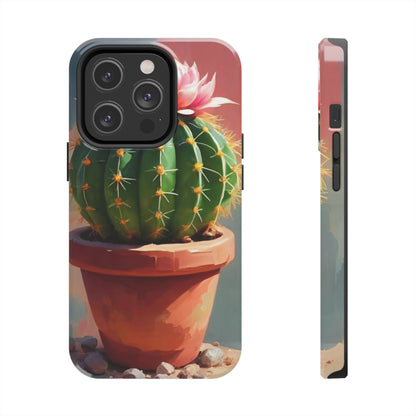 DesertBloom Terracotta Cactus Tough Phone Case