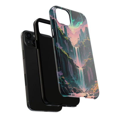 Moonfall Cascades Night View Tough Phone Case