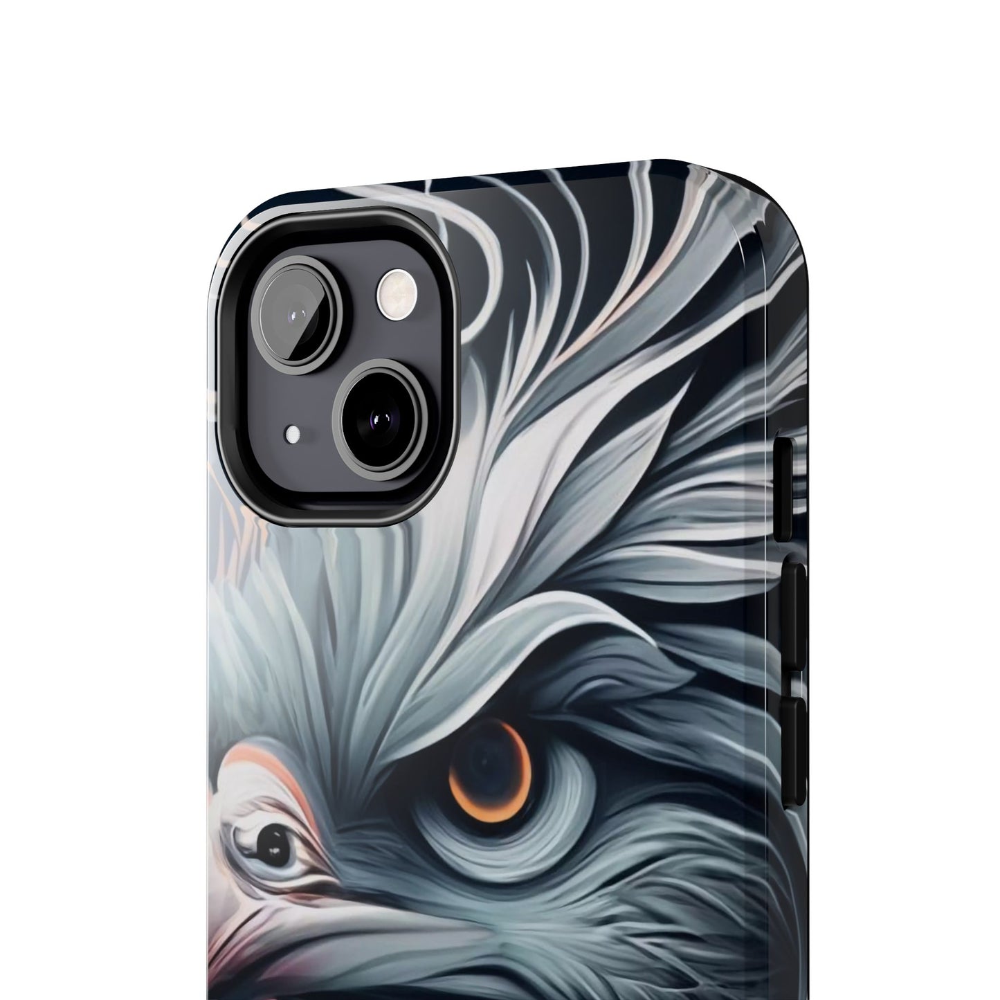 AviarySwirls Monochrome Bird Tough Phone Case