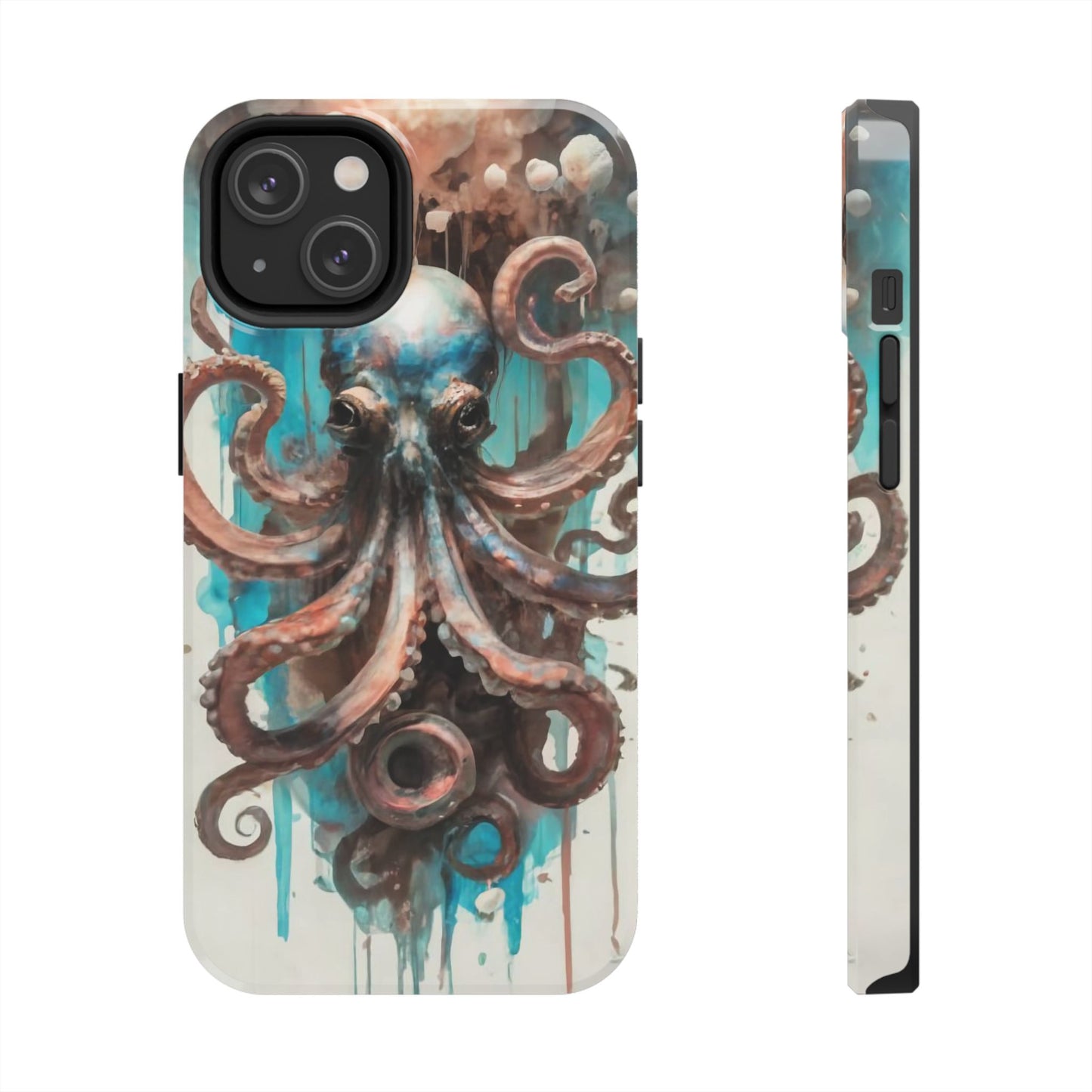 Serene Octopus Watercolor Tough Phone Case